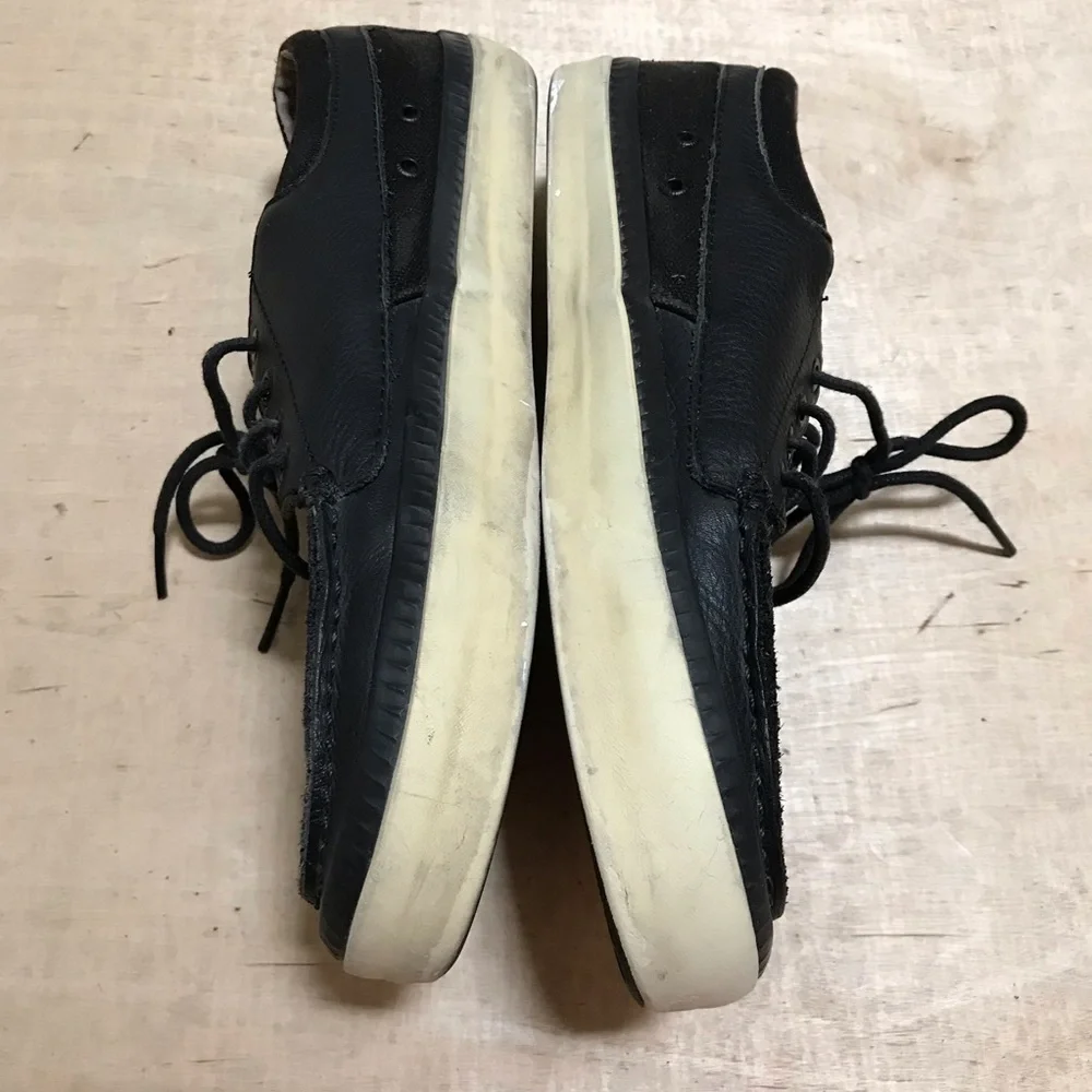 Vans OTW Black Leather Lace-Up Casual Sneakers Size 7.5